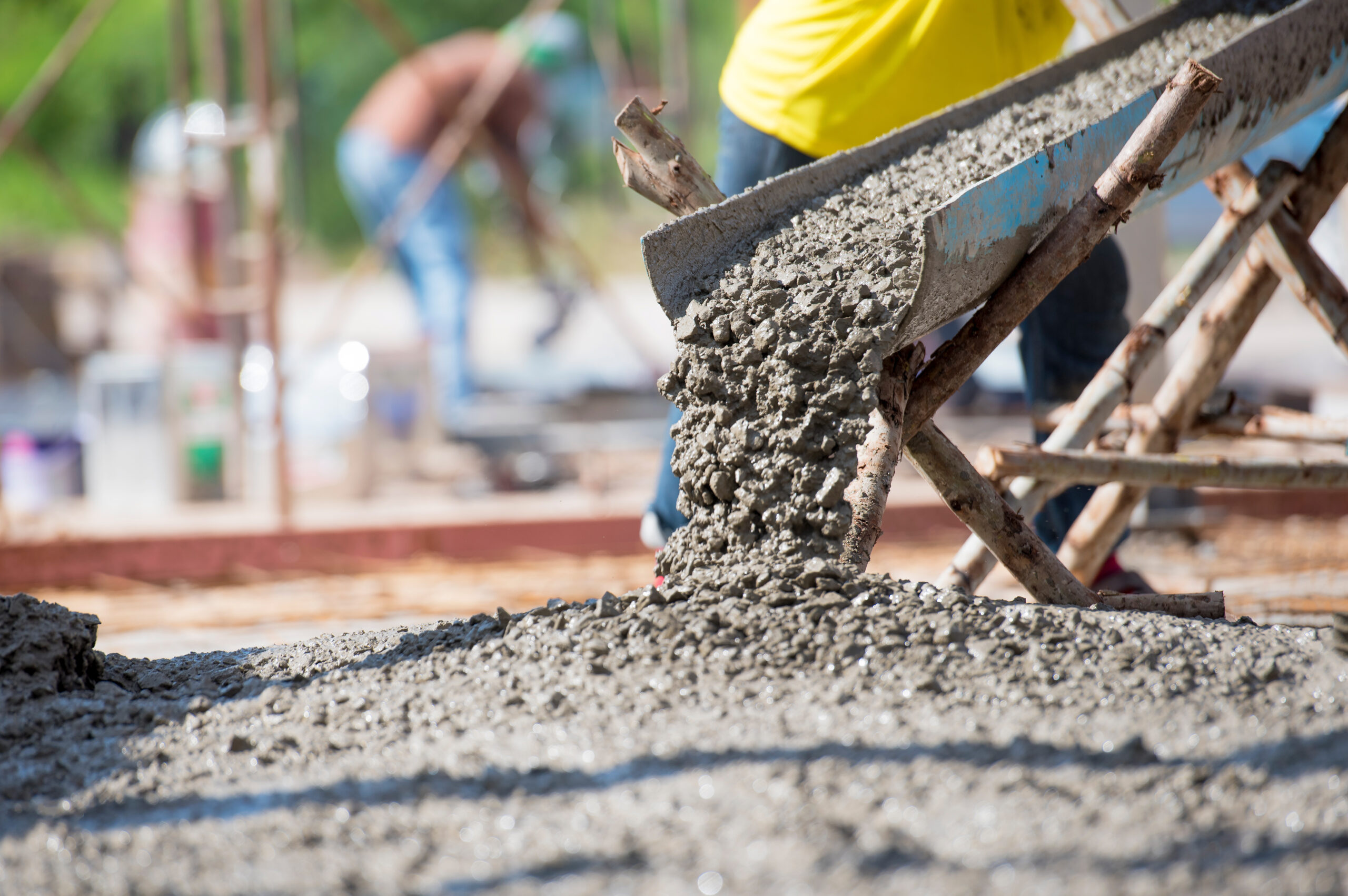 concrete pour